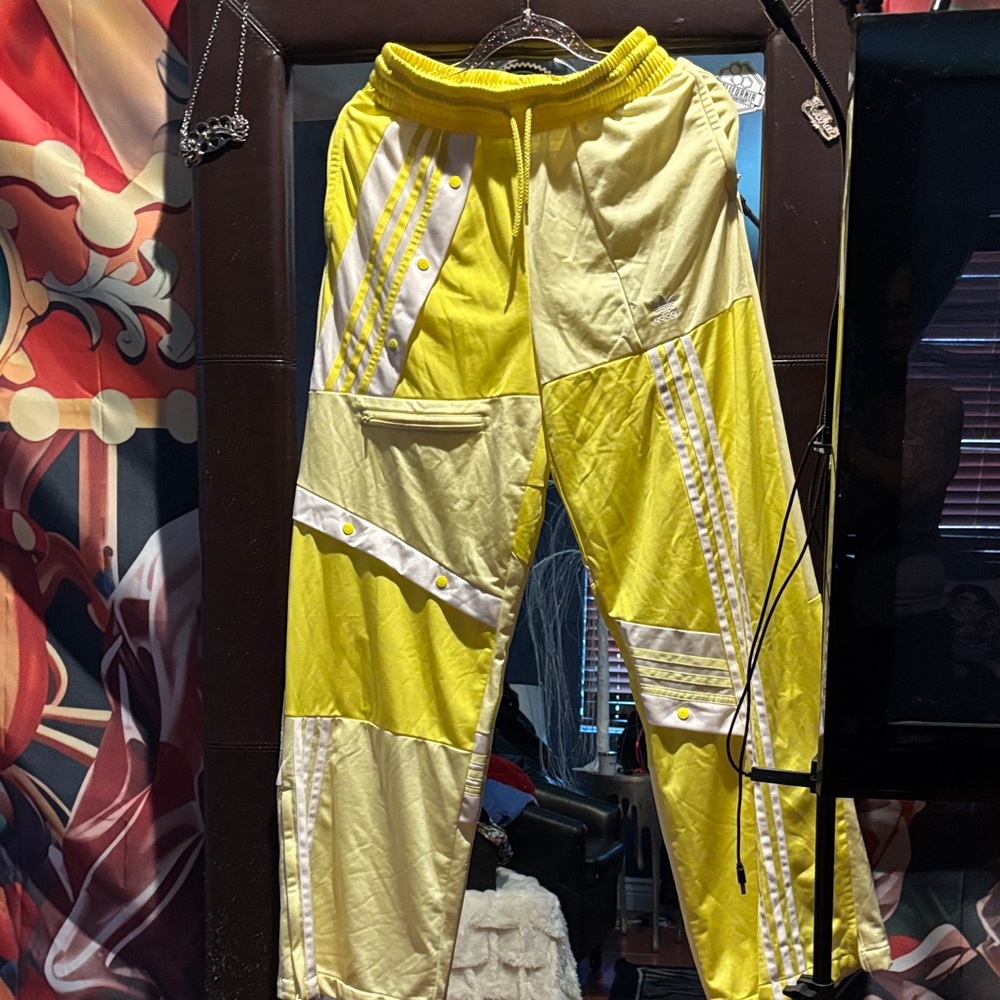 Adidas Bright Yellow Track Pants